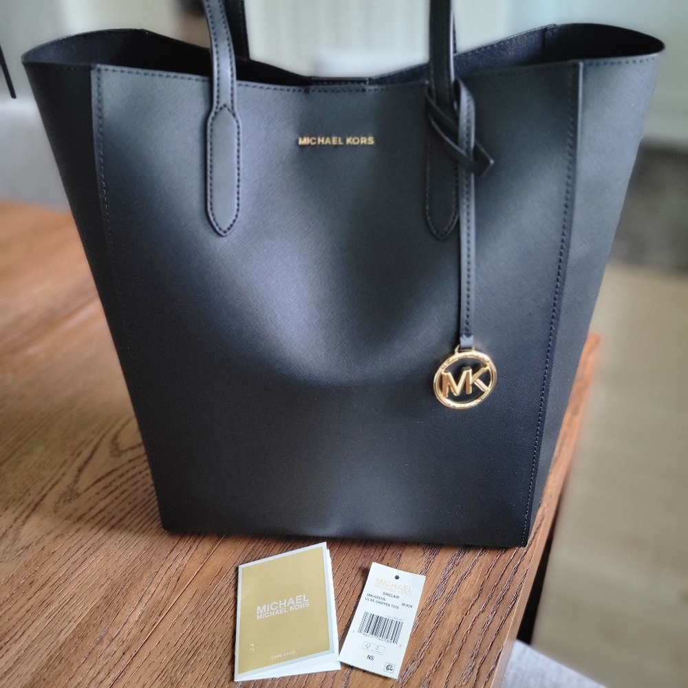 NWT Michael Kors Sinclair Faux-Leather Shopper Large Tote Bag